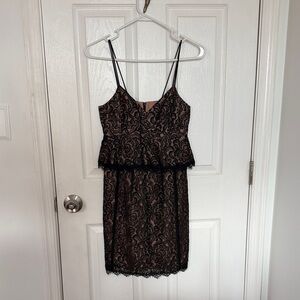 Nanette Lepore Black Lace Mini Dress